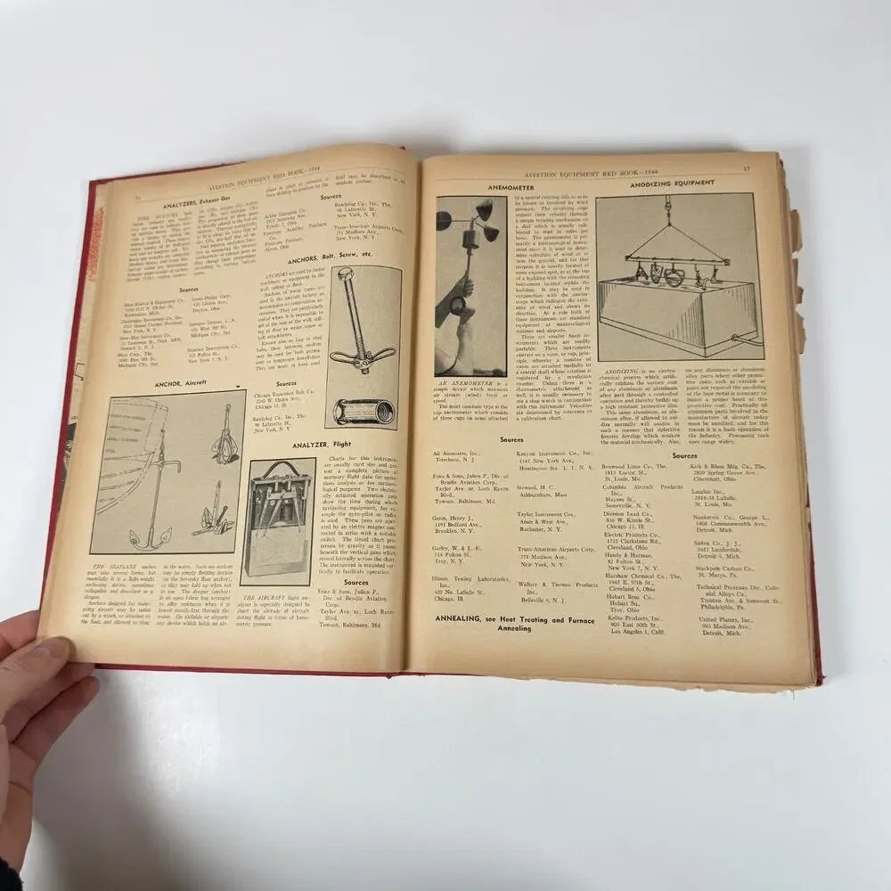 Aviation Equipment Red Book by John Regan 1944 Vintage book